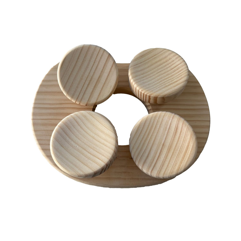 Benks Wooden Sauna Headrest with rotatable disc, Sauna Pillow，Sauna Accessory for Stiff Neck, Shoulder Pain, Head Health and Relaxation