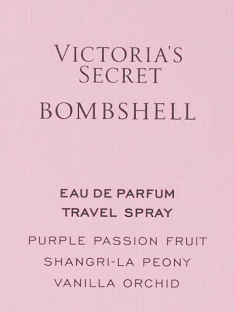 Victoria's Secret Bombshell Eau de Parfum Travel Spray - Mini Perfume for Women with Passion Fruit & Peony (0.23 oz)