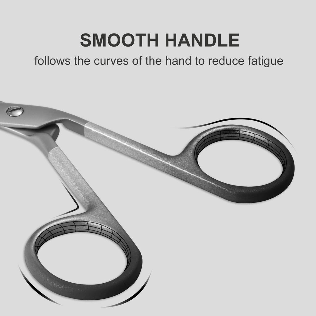 Professional Scissor Tweezers - 3Cr13 Stainless Steel Tweezers with Handles, Larger Grabbing Surface Area, Precision Eyebrow Tweezers for Women and Men Facial Hair (Red)