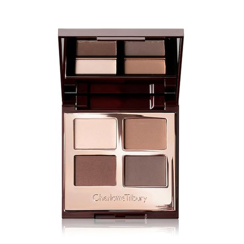 Charlotte Tilbury Luxury Eyeshadow Palette - Shimmer, Metallic & Satin Matte Quad - 4 Complementary Shades