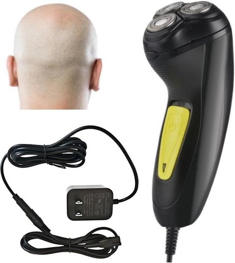 Skiennix Professional Corded Electric Shaver - 3D Rotary Razor for Close Shave & Bold Hair | Pop-Up Trimmer Included