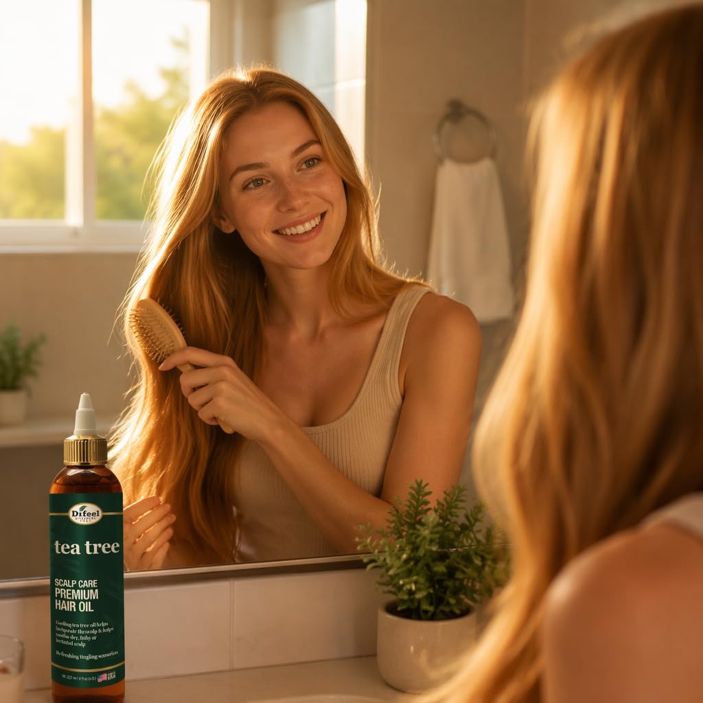 Difeel Scalp Care Tea Tree Premium Natural Hair Oil - Tea Tree Oil 8 oz.
