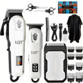 LQT Hair Clippers for Men, Professional Barber Clippers and Trimmer Set, Mens Cordless Clipper, 3 pcs setHair Cutting Kit for Men