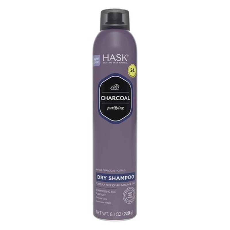 HASK Charcoal Dry Shampoo - Purifies & Detoxifies Hair, Absorbs Oil, Sulfate-Free | 8.1oz