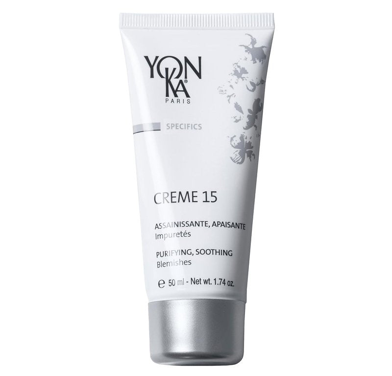 Yon-Ka Specifics Creme 15 - Balancing Face Cream with Chamomile & Botanicals | Purifying for Oily Skin | 1.74 oz