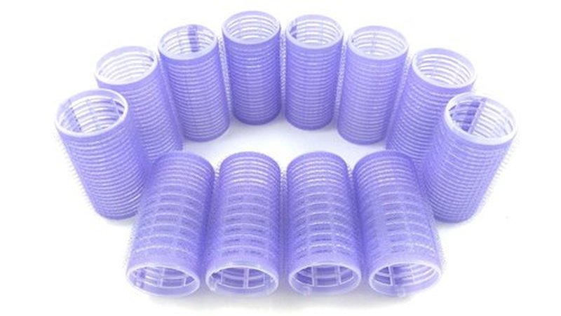 Kamay's Hair Rollers Curlers Rollers With 12 Duckbill Sectioning Clips 1 Comb Used for Hair Styling Self Grip Rollers(12PCS 30mm/1.2")