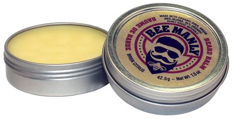 Honey House Naturals Beard Balm - Rugged Mint - 1.5 oz Travel Tin | All-Natural Moisturizing Formula
