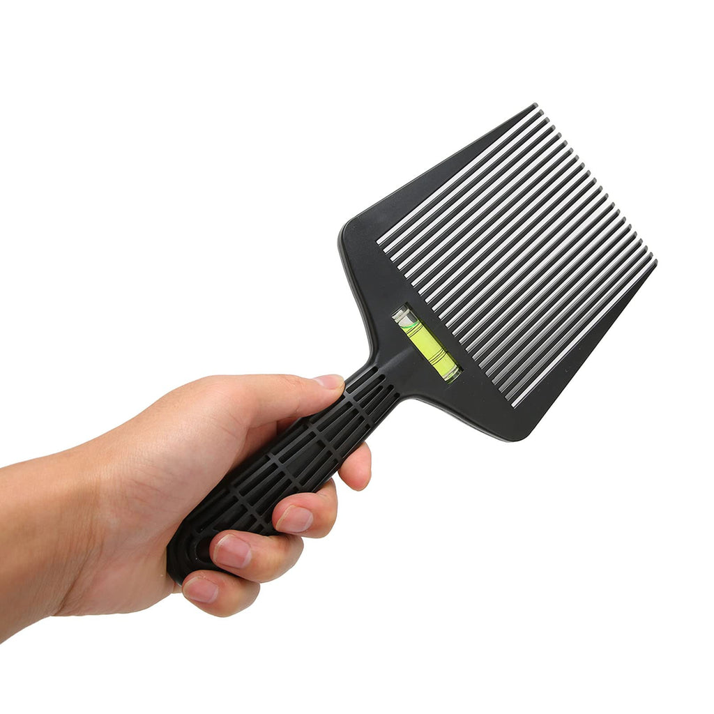 Flat Top Guide Comb, Straightening Teeth Flat Top Comb Lightweight, Precise Hair Trimming for Barber Shops