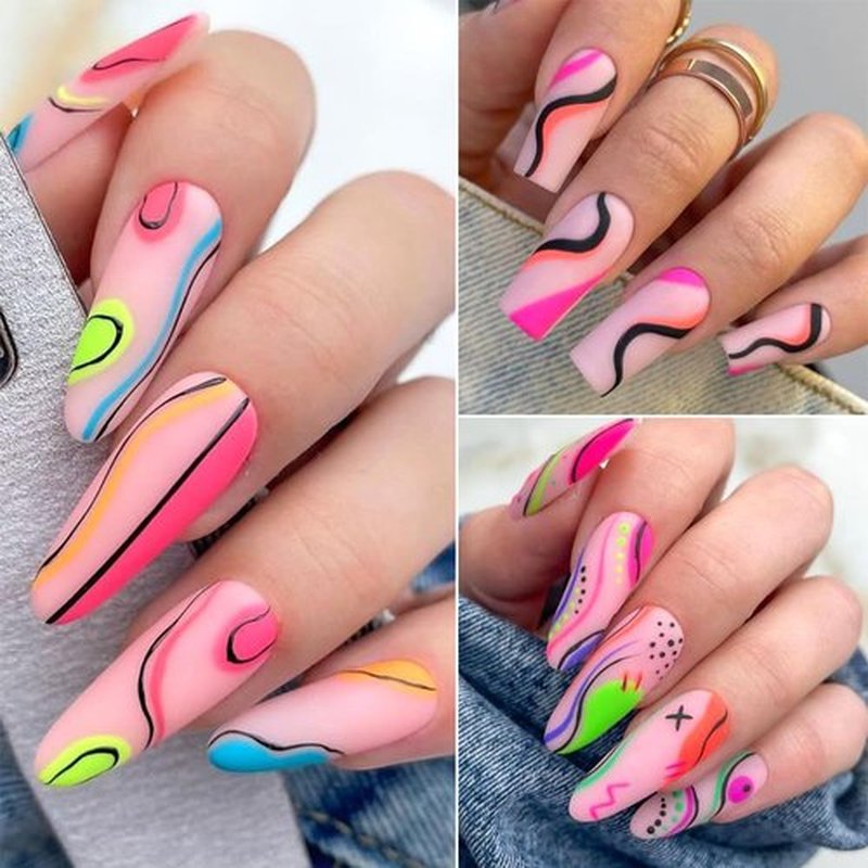 SUTOKAKA 12 Colors Nail Art Pens Set, Graffiti Dotting Nail Polish Pens Drawing Painting Point Liner Acrylic Painted Pen Kit for Home & Salon DIY Nails Art Design Manicure Tools