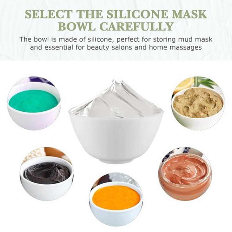 MAGICLULU 3 Pcs Silicone Bowl Facial Mask Mixing Bowl Diy Face Mask Mixing Bowl Cosmetic Mud Stirring Bowl for Women