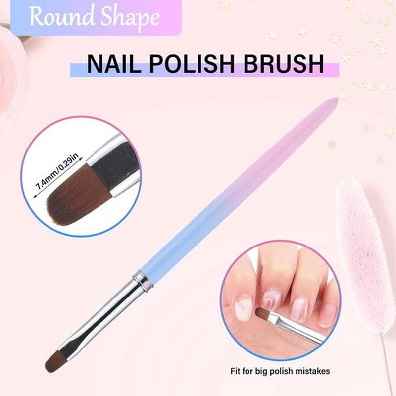 OPI Nail Polish Remover - 3PCS Nail Clean-Up Brushes for Precise Cuticle Cleaning | Acetone Resistant