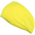 Kenz Laurenz Performance Headband Moisture Wicking Athletic Sports Head Band Wide Head Band Sweatband - Workout, Soccer, Softball, Basketball (Yellow)