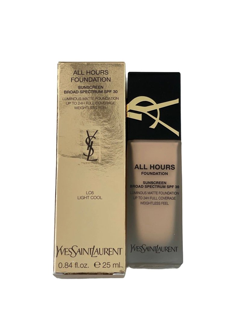 YSL All Hours Luminous Matte Foundation (LC6) Cream