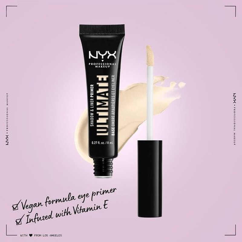 NYX PROFESSIONAL MAKEUP Ultimate Shadow & Liner Primer - Versatile Eyeshadow & Eyeliner Base, Light Shade