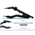 Professional Keratin Fusion Tool for Hair Extensions – Slim Long Heating Plates, Adjustable Temperature, Rapid Heat-UP, Seamless Fusion, Root Access, Salon-Quality Keratin Glue Gun (Black)