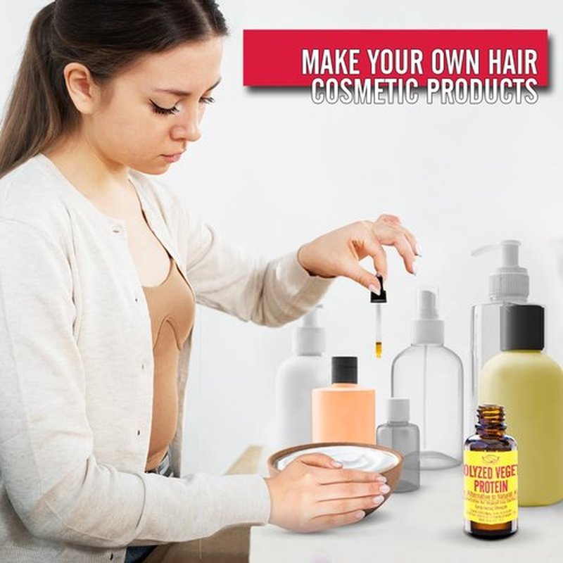 Artekas Innovation - HYDROLYZED VEGETABLE PROTEIN - Liquid - Vegan Alternative to Natural Keratin - for Homemade Cosmetics Shampoos, Conditioners - 1 oz