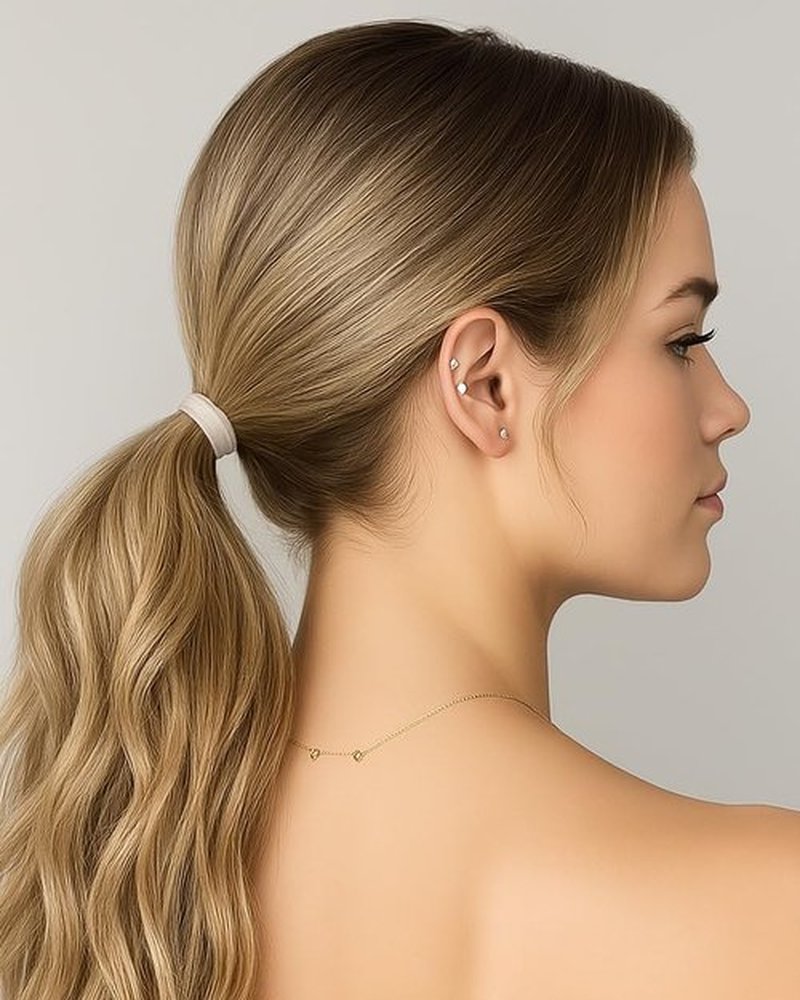 Heliums Soft Hair Ties - No Damage Seamless Nylon Fabric Bands, Stretchy Ponytail Holders for Thin & Thick Hair - Standard 1.5 Inch, Neutrals, 20 Pack