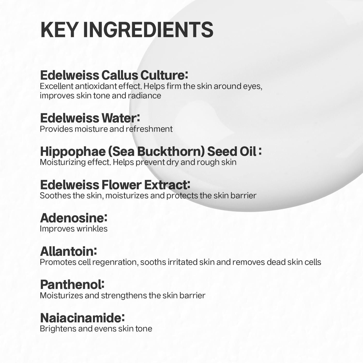 VIVIDESTEL Edelweiss Four Season Ampoule - Brightening & Anti Aging Essence Serum - Lightweight Non-Sticky Hydration Serum With Niacinamide, Peptides - Reduces Fine Line - Minimize Pores 30ml