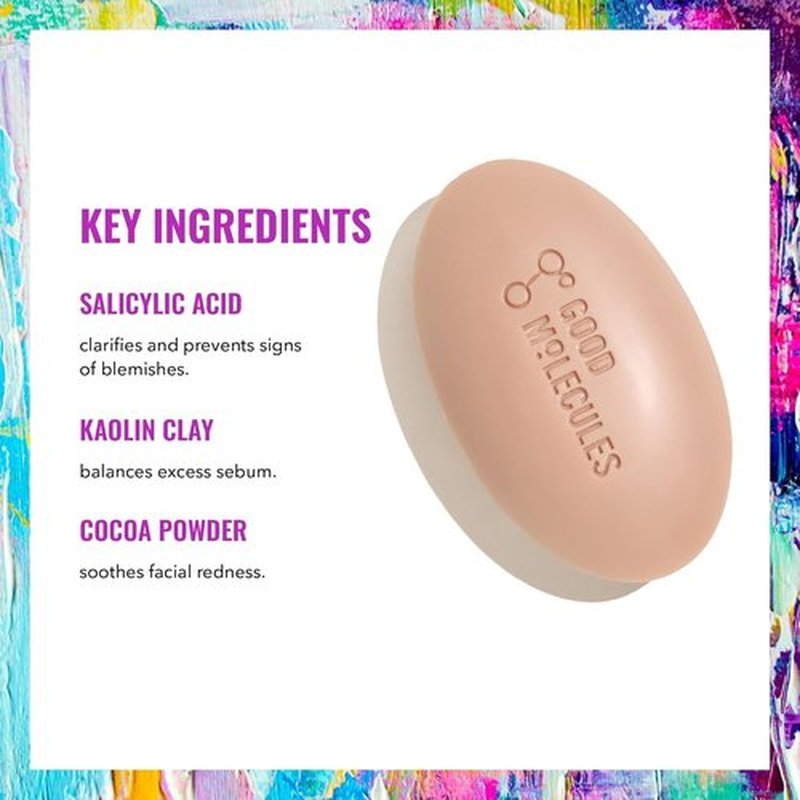 Good Molecules Clarify and Cleanse Bar Pack 2 – 89 g / 3.15 oz Each | Soap Free Face & Body Cleansing Bar with Salicylic Acid (BHA)
