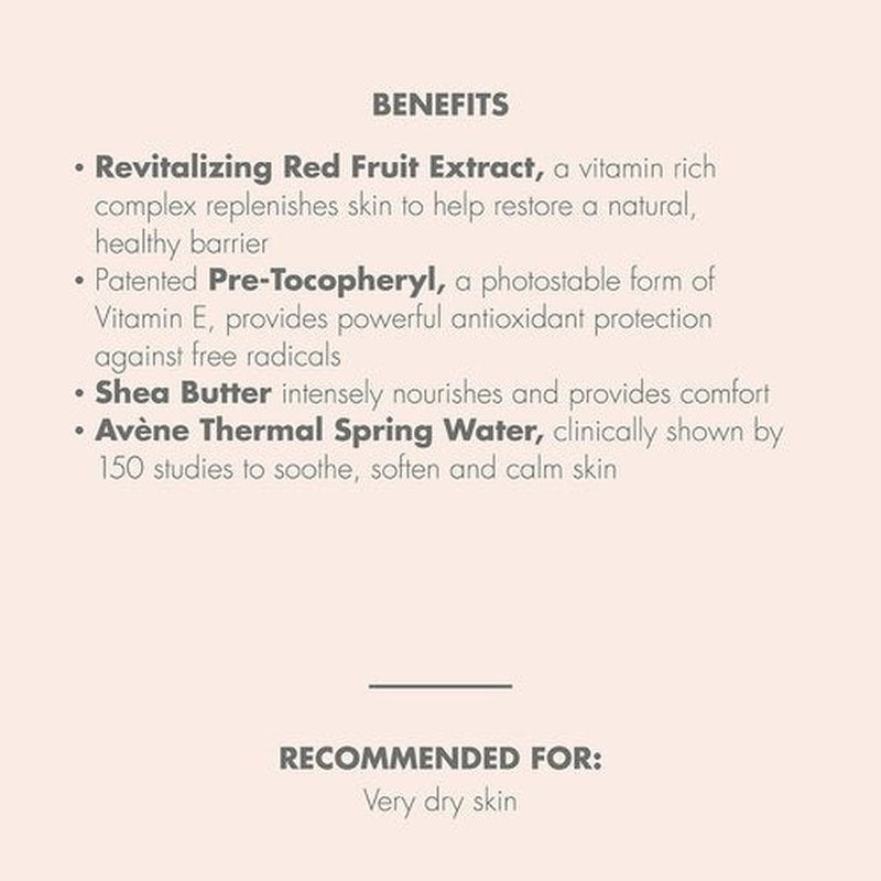 Avène RICH Revitalizing Nourishing Cream - Ultra Nourishing Face Moisturizer | Non-Comedogenic 1.6 Fl Oz