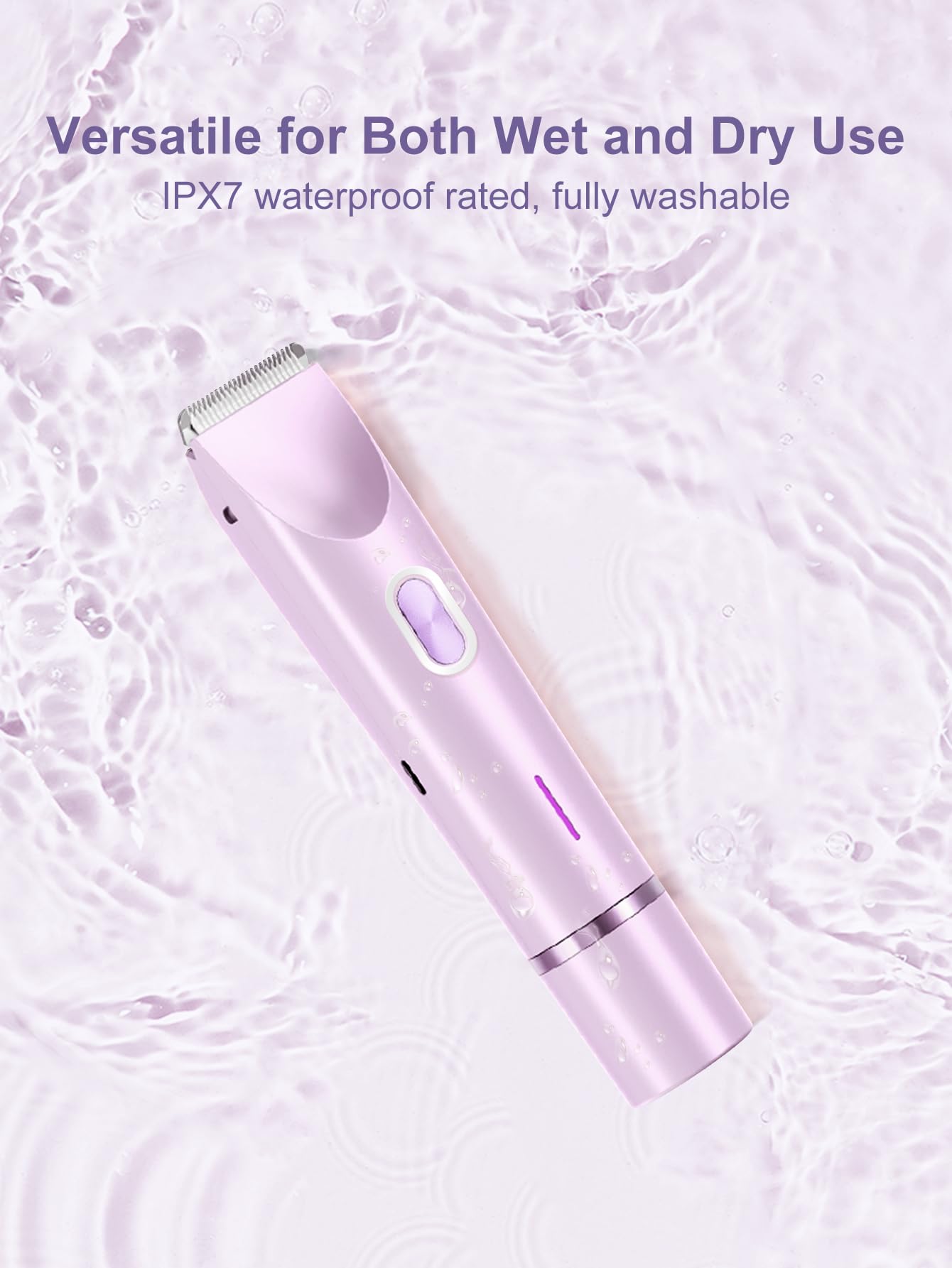 Joigivit 2 in 1 Bikini Trimmer for Women Dual Head Shaver Electric Razors Lady Pubic Hair, Ipx7 Waterproof Bikini Underarm Arms Leg Face Body