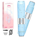 Qreeyx Dual Head Electric Shaver Bikini Trimmer for Women, IPX4 Waterproof Wet & Dry Use Body Trimmer for Face Lip Chin Pubic Underarm Legs, 80Mins Runtime, Travel-Friendly, Ideal Gift for Women