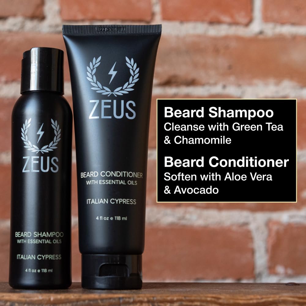 ZEUS Beard & Skin Care Set for Men, Outdoors Grooming Kit (Summer Edition)