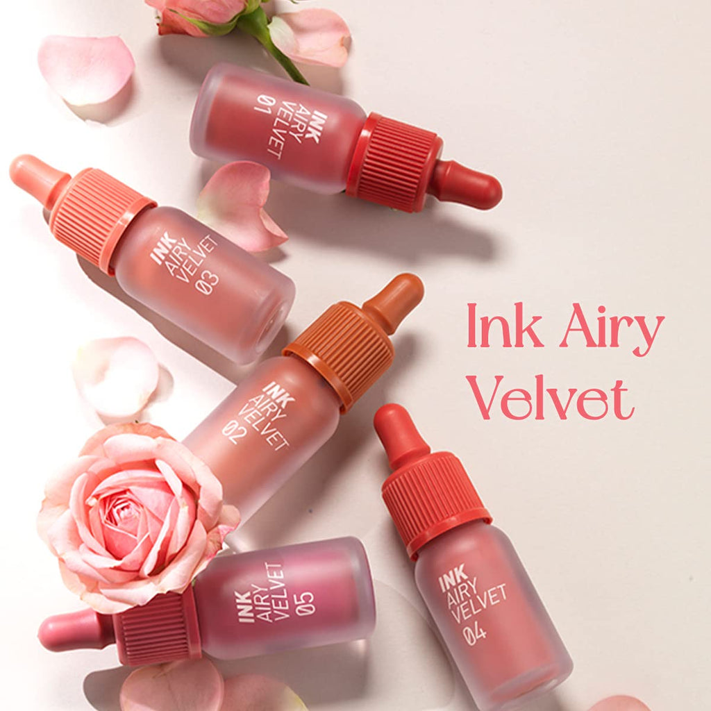 Peripera Ink Airy Velvet Lip Tint | High-Pigmentation, Lightweight, Soft, Moisturizing, Not Animal Tested (23)