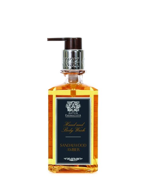 Antica Farmacista Hand & Body Wash - Luxury Nourishing Body Wash - Hydrating Hand Cleansing Wash - Bath & Body Gift - Sandalwood Amber, 10 fl oz