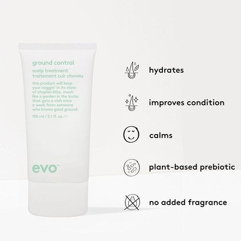 Evo Ground Control Scalp Treatment - Hydrating Relief for Dry, Itchy Scalp - 5.07 fl oz