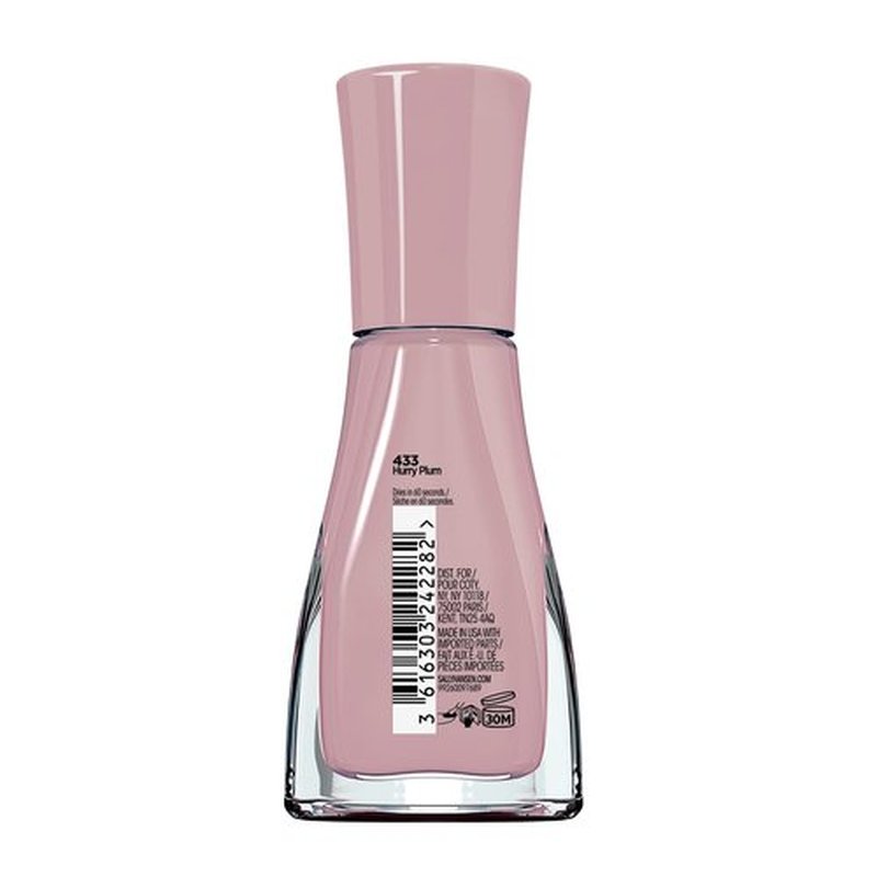 Sally Hansen Insta-Dri Nail Polish - City Chic Collection - Hurry Plum - 0.31 fl oz (Pack of 2)