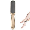 Lizbin Nano Glass Foot File, Manual Foot File Callus Remover, Dual Sided Foot Rasp Dead Skin Remover, Foot Scrubber, Professional Pedicure Tool for Soft, Smooth Feet (Golden)