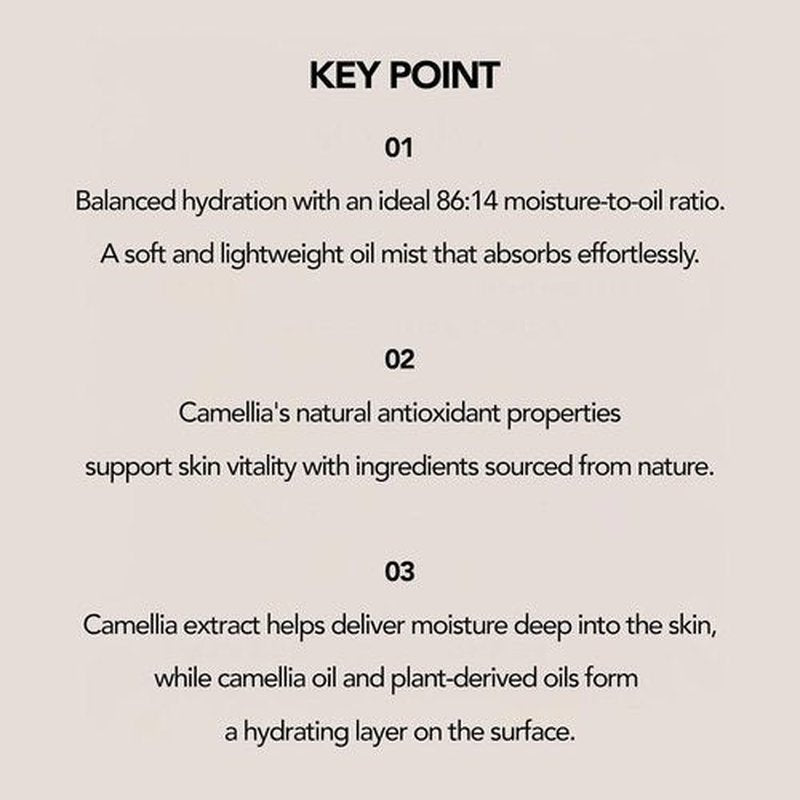 A'Prep Camellia Revitalizing Glow Fine Essence - Hydrating Facial Spray Serum & Setting Spray for Makeup with Niacinamide & Hyaluronic Acid - Korean Face Mist 80ml