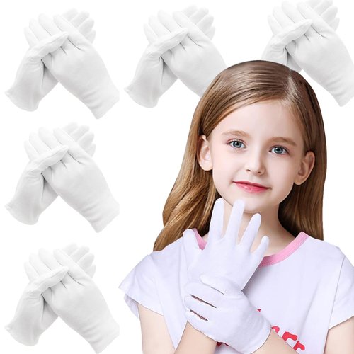 24Pcs White Cotton Gloves for Dry Hands Eczema Gloves Overnight Moisturizing Gloves for Women Cosmetic