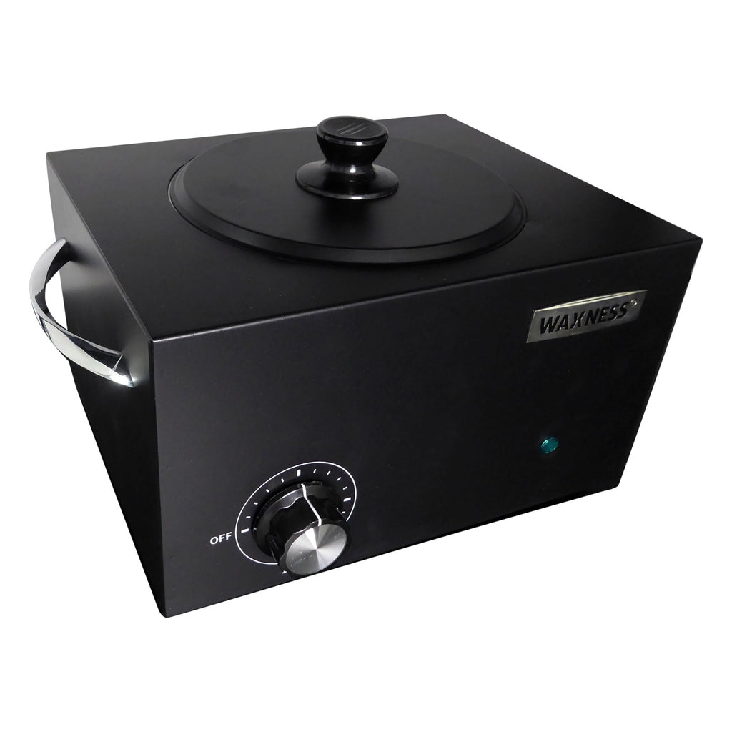 Waxness WN-6003 Elite-Series Large Professional Wax Heater Matte Black, 5.5 lb Capacity, Electronic Temperature Control, 300W, for Professional Use