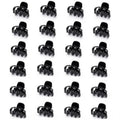 Cobahom 24 Pcs Small Mini Octopus Plastic Hair Claw Clips for Thin Hair - No-Slip Styling Accessories for Women and Girls (Black, Hair Styling)