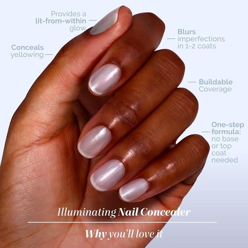 LONDONTOWN Illuminating Nail Concealer - Brightening Nail Polish & Strengthener for Discolored Nails | 0.4 Fl Oz