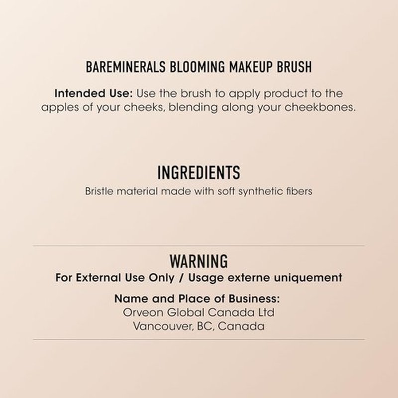bareMinerals Supreme Finisher Makeup Powder Brush - Vegan Synthetic Fibers for Setting Powders, Highlighters & Bronzers