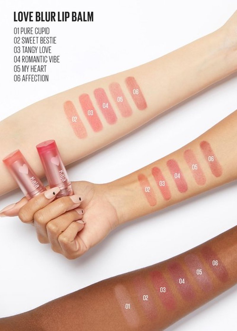 Kaja Love Blur Lip Balm - 06 Affection | Soft & Comfort Semi-Matte Blurring Daily Color Lip Balm | Shea Butter, Avocado Oil, Citrus Unshiu Peel Extract, Vitamin E Infused |4g / 0.14oz.