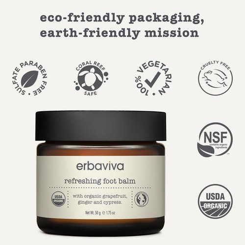 erbaviva Refreshing Foot Balm, 1.75 oz
