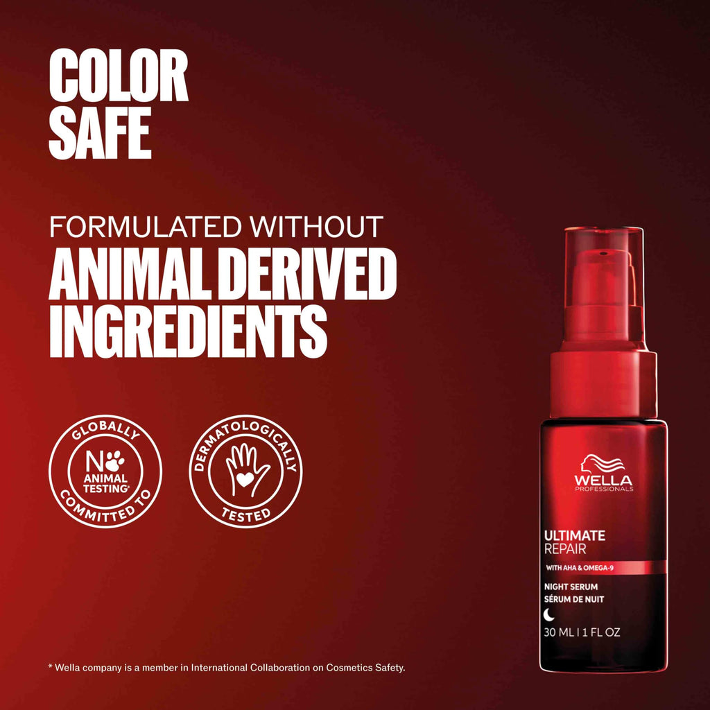 Wella Professionals ULTIMATE REPAIR Night Hair Serum | Protection Against Night Stressors for All Hair Types | 1 Fl Oz - Packaging May Vary