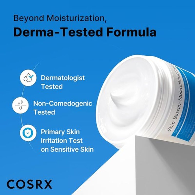 COSRX Skin Barrier Moisturizing Body Cream - 100-Hour Hydration for Extremely Dry Skin | Ceramide & Hyaluronic Acid | Unscented, Non-Greasy | 15.2 fl oz