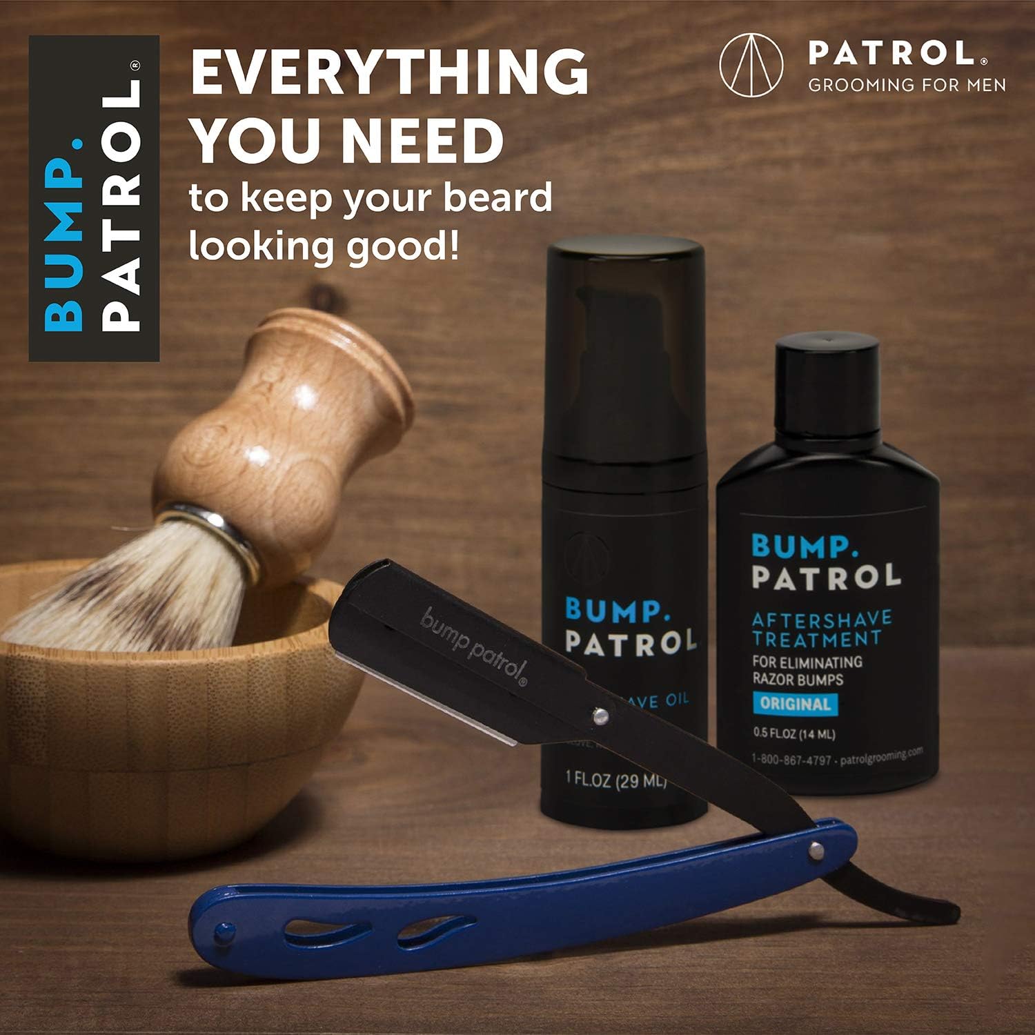 Bump Patrol Maximum Strength Aftershave Treatment Serum – Razor Bump Stopper and Ingrown Hair Treatment for Men and Women, Fast Acting Formula