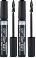 Rimmel Extra Super Lash Mascara, Black, 0.27 Fluid Ounce (Pack of 2)