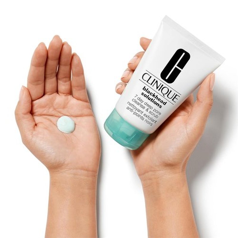 Clinique Blackhead Solutions Daily Face Cleanser - Deep Pore Cleanse & Scrub with Salicylic Acid, 4.2 Fl Oz