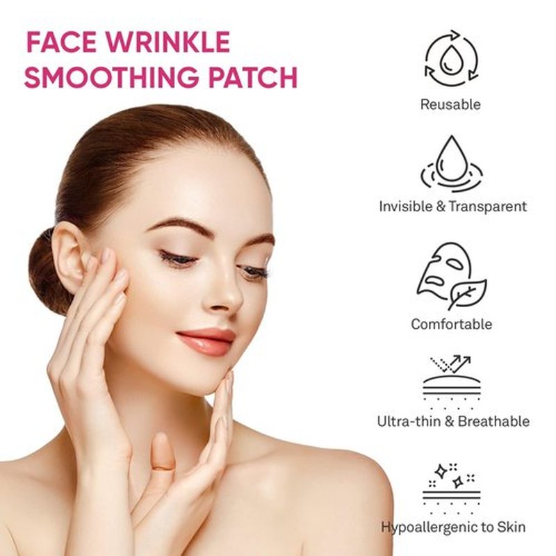 Facial and Forehead Wrinkle Patches: Face Wrinkle Treatment for Forehead, Smile Line, Under Eye- Anti Wrinkle Patches (192pcs)