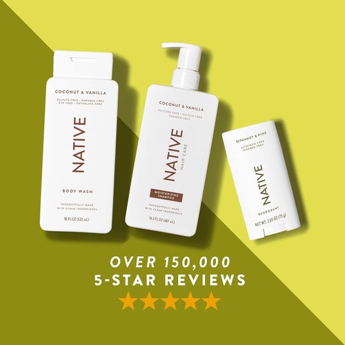 Native Deodorant | Aluminum-Free Bergamot & Pine | 72-Hour Odor Control | 2.65oz for Men & Women