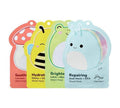 TONYMOLY x Squishmallows Sheet Mask Set - 4-Pack Hydrating & Nourishing Facial Masks for Glowing Skin
