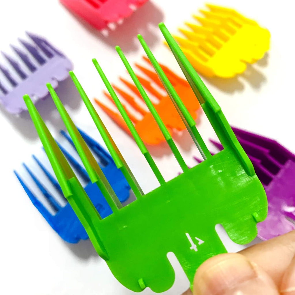 SUNJCO 12 Pack Clipper Guards Set for Limural K11S/ Novah HCL-001/ Surker K7S/K9C/K9S - 1/24" to 1", Multiple Colors