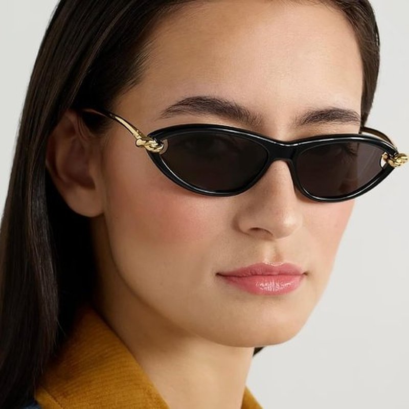 Skiennix Retro Oval Sunglasses - Stylish Cat Eye 90s Sunnies for Men & Women | Lightweight UV Protection